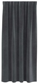Cortinas Blackout vidaXL com fita na parte superior 2 pcs Veludo Cinza
