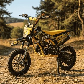 MINI MOTO Crianças MINICROSS gasolina 49cc Roan CRF 10/10" 3.5cv Amarela