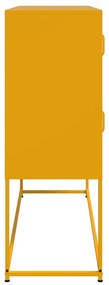 Aparador 100,5x39x107 cm aço amarelo mostarda