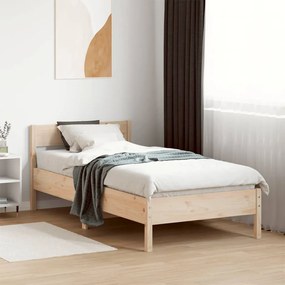 Cama sem colchão 90x200 cm madeira de pinho maciça