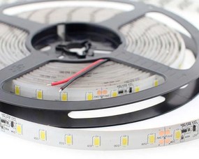 Fita de LED de cor única SMD5630, DC24V DC, 5m (70 Led/m) - Sensor de temperatura, 75W, IP65, Branco Frio