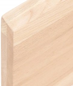 Prateleira de parede 100x60x(2-4)cm carvalho maciço não tratado