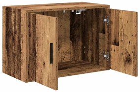 Armários de parede para garagem 2 pcs derivados de madeira