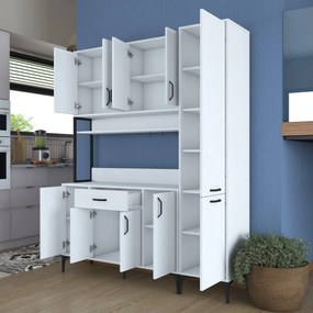 Armário Multiusos JE134 – Branco – 160x198,6x40 cm