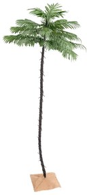Palmeira c/ 252 luzes LED 400 cm branco quente