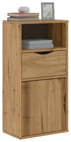 Armário lateral gaveta ODDA 40x24x79 cm pinho de madeira maciça