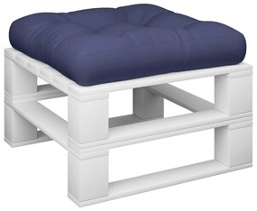 Almofadão para sofá de paletes 60x61,5x10cm tecido azul marinho