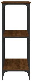 Mesa consola 102x35x90cm derivados de madeira carvalho castanho