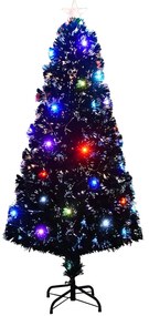 Árvore de Natal pré-iluminada c/ suporte 150 cm fibra ótica