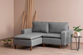 Sofá de Canto Lungo – Cinzento Claro – 180 cm