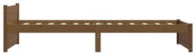 Estrutura cama pequena solteiro 75x190 cm madeira castanho mel