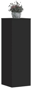 Suportes para plantas 2pcs 33x33x100 cm derivados madeira preto