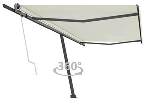 Toldo automático independente 500x300 cm cor creme