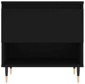 Mesas de centro 2 pcs 50x46x50 cm derivados de madeira preto