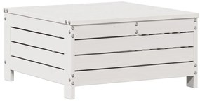5 pcs conj. lounge de jardim c/ almofadões pinho maciço branco