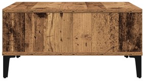 Mesa de Cafe da vidaXL Madeira Antiga 60x60x30 cm Madeira Engenharia