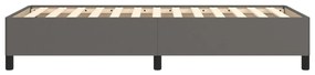 Estrutura de cama 90x190 cm couro artificial cinzento
