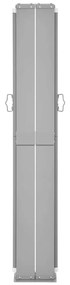 Toldo lateral retrátil para pátio 170x1200 cm creme
