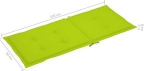 Cadeiras de jardim dobráveis c/ almofadões 8 pcs acácia maciça