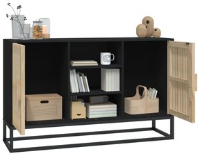 Aparador 105x30x65 cm derivados de madeira preto