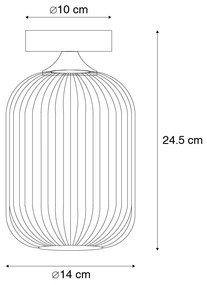 LED Candeeiro de teto inteligente em latão com WiFi A60 - Banci Art Deco