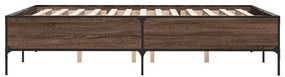 Estrutura de cama 150x200cm derivados madeira/metal