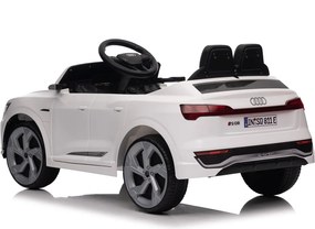 Carro elétrico para Crianças 12V 4x4 Audi SQ8, Rodas de espuma EVA, comando, assento Couro ecológico Branco