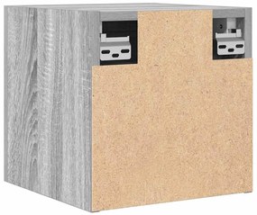 Móveis de TV de parede 4 pcs 30,5x30x30 cm cinzento sonoma
