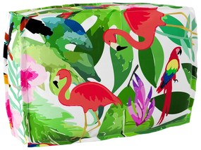 vidaXL Almofada Floral Multicolor 60 x 40 x 12 cm Tecido Oxford