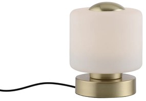 Candeeiro de mesa em latão incl. LED de 3 níveis regulável com toque - Mirko Moderno
