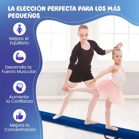 Barra de equilíbrio Ginástica dobrável com base de madeira maciça e superfície antiderrapante de espuma portátil com alça para crianças e adolescente