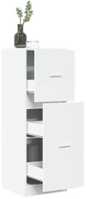 vidaXL Armário boticário 40x41x118 cm derivados de madeira branco