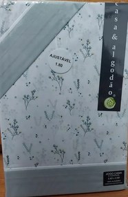 180x200 cm - Jogo de lençóis 100% algodão COR VERDE - Casa&Algodão
