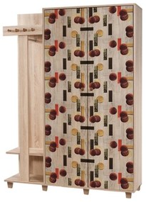**** Cabideiro Garmanto – Carvalho Sonoma – 135x192x36 cm

**