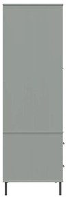 Roupeiro c/ pernas metal 90x55x172,5 cm madeira OSLO cinzento