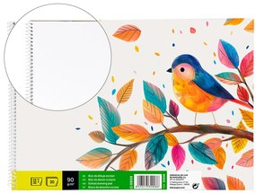 Bloco Desenho 20fls. 90grs Tamanho 155x215 mm