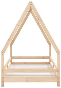 Estrutura de cama infantil 90x190 cm madeira de pinho maciça