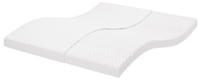 vidaXL Colchão de espuma 160x200 cm 7 zonas dureza 20 ILD branco