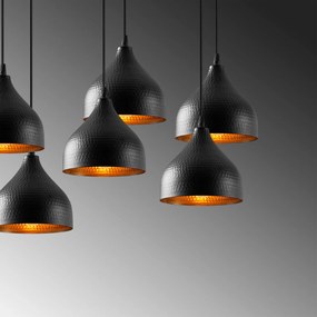Candeeiro Chandelier Tattoo – Preto – 88 x 40 cm