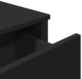 Aparador 97x32,5x74,5 cm derivados de madeira preto