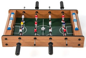 Mesa de matraquilhos para 2 jogadores com pega duradoura, 2 bolas de futebol e painel de avaliação para actividades de grupo e bar natural