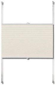 240617 Plisse Blind 40x100cm Creme