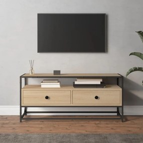 Móvel de TV 100x35x45 cm derivados de madeira carvalho sonoma