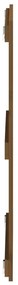 Cabeceira de parede 108x3x90 cm pinho maciço castanho-mel