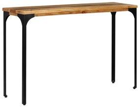 Mesa consola 120x35x76 cm madeira recuperada maciça