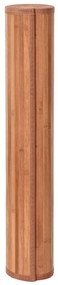 Tapete retangular 100x1000 cm bambu castanho