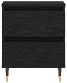 Cabide de Cabeceira vidaXL Preto Carvalho 40x35x50 cm Madeira Engenhar