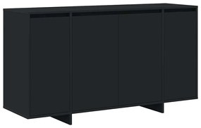 Buffet Preto Preto Madeira Engenheirada 135 x 41 x 75 cm