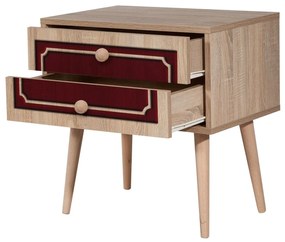 Mesa de Cabeceira Two – Carvalho Sonoma – 60x61x40 cm