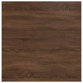 Mesa de centro com gavetas 100x100x40 cm carvalho castanho